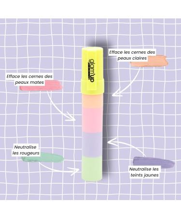  GLAM UP PARIS Glam'Up Paris Concealer 4 Colours Concealer Concealer Concealer Correcting Blemishes (Orange/Pink/Parme/Green) - Buy Online on GoSupps.com