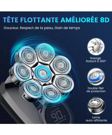 Buy Etentous 6 in 1 Bald Shaver for Men | Waterproof & LCD | Rotating Head Razor & Care Kit - Global Shipping Available - Buy Online on GoSupps.com