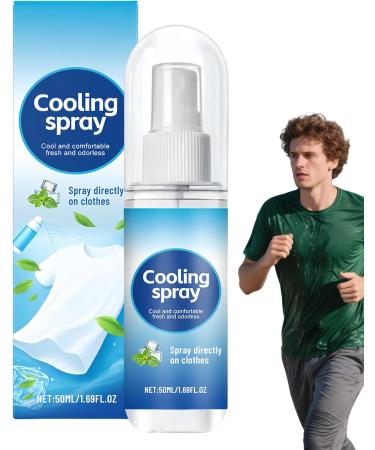 Cool Spray Refreshing Liquid Soothing Solution 50ml Cooling Mist Portable Chill Spray Instant Refreshment Dispenser Quick Relief Practical Temperature Control Soft Comfort - Buy Online on GoSupps.com