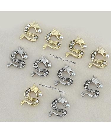 5pcs Exquisite Chinese Dragon Nail Decorations Showcase Your Individuality with Eye Catching Nail Accessories - Buy Online on GoSupps.com