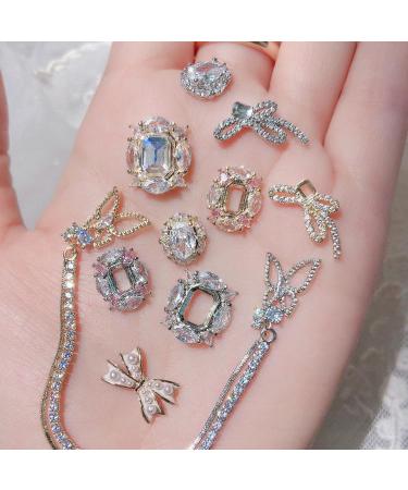 FEIlei Zircon Nail Rhinestones 3D Nail Charm Alloy Nail Jewelry Gem-Nail Art Decoration - Buy Online on GoSupps.com