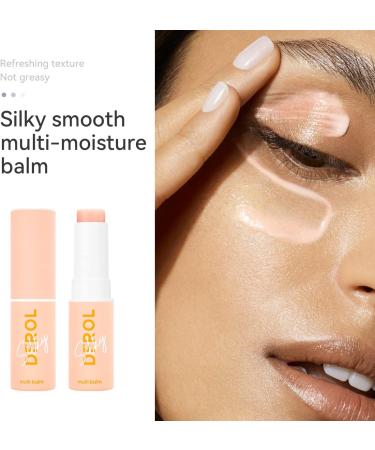 Daily Hydrating Moisturizing Stick - Facial Deep Moisturizing Cosmetics Multi Balm Moisturizer For Face Lips Skin Care and Hydrating Primer (Pink) - Buy Online on GoSupps.com