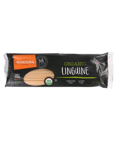 Mantova Italian Organic Linguini Pasta - 100% Durum Semolina Organic Linguine - Product Of Italy, 1 Pound (Pack Of 6)