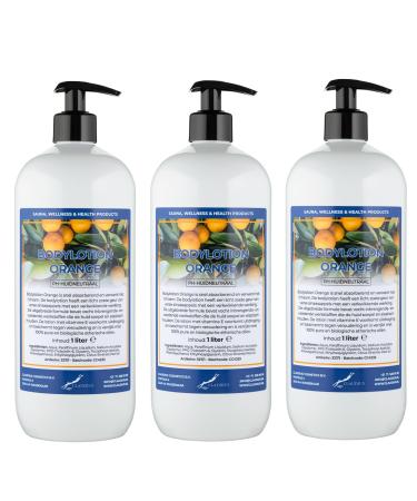 Claudius Body Lotion Orange 3 pieces of 1 liter with 3 pumps