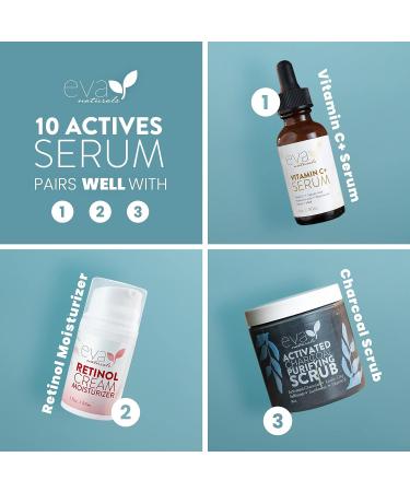 Skin Brightening Serum for Women | Glowing Facial Serum with Vitamin C, Hyaluronic Acid, Niacinamide & E | Dark Spot Remover & Sun Spot Corrector - Buy Online on GoSupps.com