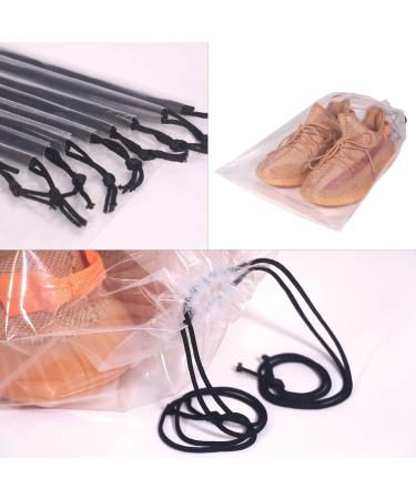 DIOMMELL Set of 24 Transparent Shoe Bags for Travel - Large Clear Storage Organizers for Men and Women - Buy Online on GoSupps.com