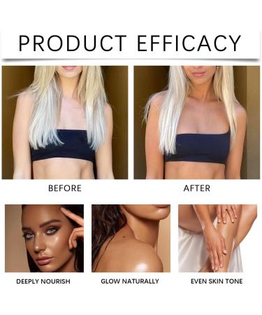 Sunless Self Tanning Drops Gradual Tan Moisturizing Lotion 60ml Lasting Concealer for Any Skin Type No Scratch Effect for Weddings Beach Summer Outdoor - Buy Online on GoSupps.com