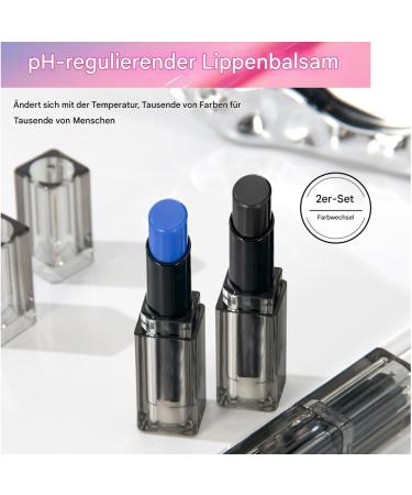 Color Changing Lip Balm Lipstick Color Changing Set of 2 Moisturizing pH Lip Balm Color Changing Temperature Reactive Daily Care for Daily Commutes Dinners - Buy Online on GoSupps.com