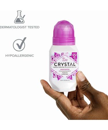 Crystal Body Deodorant Roll-On-2.25 oz 2 pack 2.25 Fl Oz (Pack of 2) Unscented - Buy Online on GoSupps.com