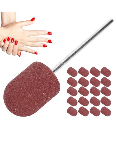 Premium Nail Art Grinding Cap - 10x15mm Brown Polishing Head for Manicure & Pedicure - International Shipping Available - Buy Online on GoSupps.com