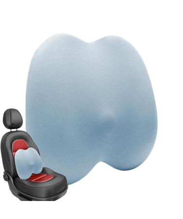 Back Rest for Car - Breathable Car Lumbar Support for Driving Seat - Soft Sponge Auto Seat Back Support for Driving Seat Summer Ergonomic Design Blue