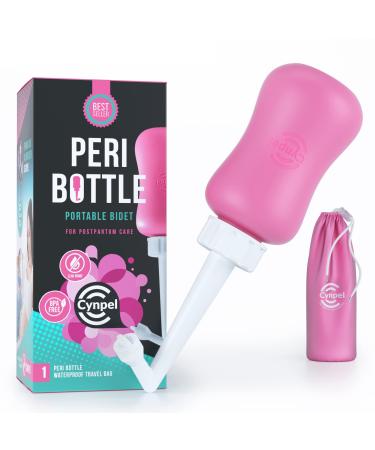 Cynpel Peri Bottle for Postpartum Essentials, Feminine Care | The Original Portable Bidet, Hemmoroid Treatment… (1 Count (Pack of 1), Dusty Rose) 1 Count (Pack of 1) Dusty Rose