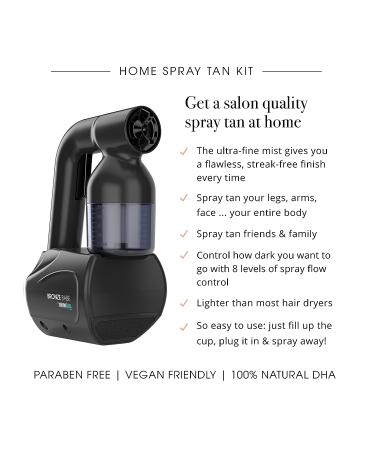 MineTan Bronze Babe Home Spray Tan Kit - Portable Self Tanner Gun with Double Dark Pro Solution - Buy Online on GoSupps.com