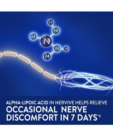 Nervive Nerve Relief PM | Alpha Lipoic Acid, Vitamin B1, B6, Melatonin, Chamomile & Lavender | 30-Day Supply for Nerve Aches & Weakness in Fingers, Toes, Hands & Feet - Buy Online on GoSupps.com