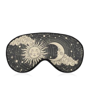 Cute Sleep Mask Night Cover for Sleeping Magical Astrology Celestial Alchemy Heavenly Soft Sleeping Mask Blindfold Zero Eye Pressure Eye Shade Eye Cover with Adjustable Elastic Strap for Travel Cute Style 5 1 Count (Pack of 1)