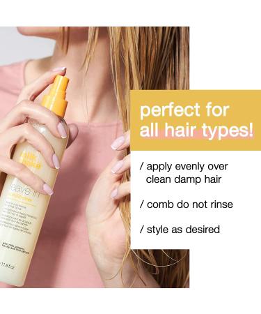 milk_shake Leave-In Conditioner Spray Detangler - Color Protection & Hydration for Natural Hair - Soft & Shiny Straight/Curly Hair - Vanilla Scent - 11.8 Fl Oz - Buy Online on GoSupps.com