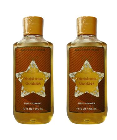 Bath and Body Works Gift Set of 2 - 10 Ounce Shower Gel (Christmas Cookies)