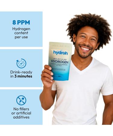 Hydrogen Water Tablets Molecular Hydrogen Tablets for Drinking Water Antioxidant-Rich Supports Brain Energy & Health - Quick-Dissolving - Unflavored H2 Tabs - (30-Day Supply) - Buy Online on GoSupps.com