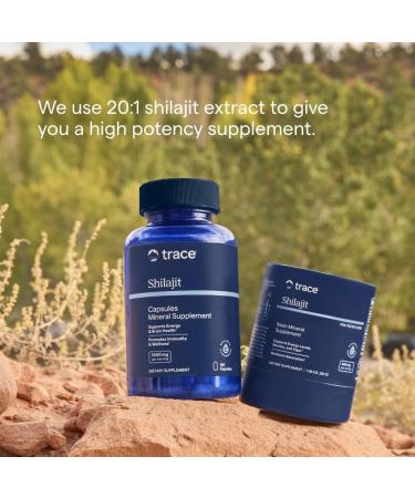 Trace Minerals Shilajit Capsules - Shilajit Supplement for Daily Wellness - Immunity Support - Energy Brain Health & Digestion Support - 150 Count (75 Servings) - Buy Online on GoSupps.com