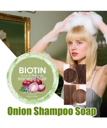  G n rique Onion Shampoo Soap 65g Onion Biotin Shampoo Bar Soft Foam Control Frizz Conditioner Purifying Nourishing Adults Men Women Teens Curly Hair And Women - Buy Online on GoSupps.com