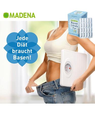 Madena Pure Organic Bases - 180 Capsules | Magnesium Citrate Zinc Potassium Calcium & Vitamin D3 | International Shipping - Buy Online on GoSupps.com