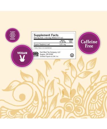 Caffeine-Free Raspberry Leaf Tea for Women - 16 Bags, 1.02 oz (29 g) - Buy Online on GoSupps.com