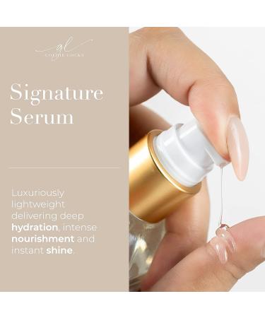 Goldie Locks Signature Serum - Strengthens, Repairs & Protects Damaged Hair | Lightweight & Nourishing Formula | Enhances Shine | Heat & UV Protection - 3.4 Fl Oz - Buy Online on GoSupps.com
