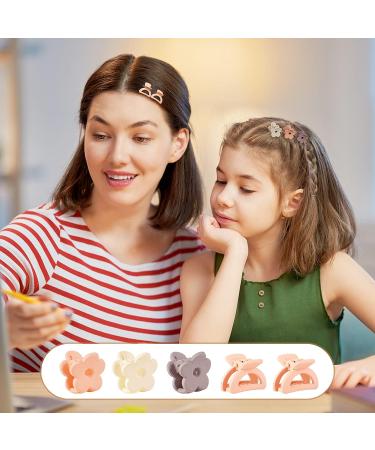 40PCS Mini Hair Claw Clips - Cute Flower Hair Clips for Thin Thick Hair - Matte Octopus Hair Jaw Clamps - Nonslip Hair Accessories for Women, Girls, Kids - Color-1 - Buy Online on GoSupps.com