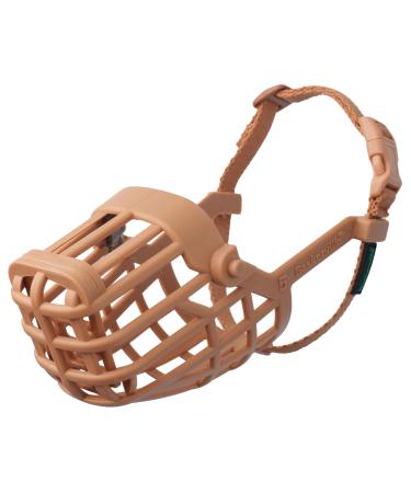 Baskerville classic basket muzzle - dog can pant and drink prevent bite and flake off food waste strong TPR ideal for dogs with a longer nose more breathable 4