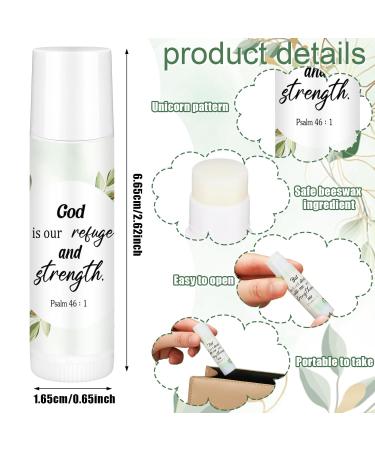 50 Pcs Christian Lip Balm Bulk Bible Verses Lip Balm Scripture Christian Gifts for Women Faith Religious Church Party Favor Inspirational Gift for Valentines Mother Teacher Nurse Eucalyptus Leaf 50 - Buy Online on GoSupps.com