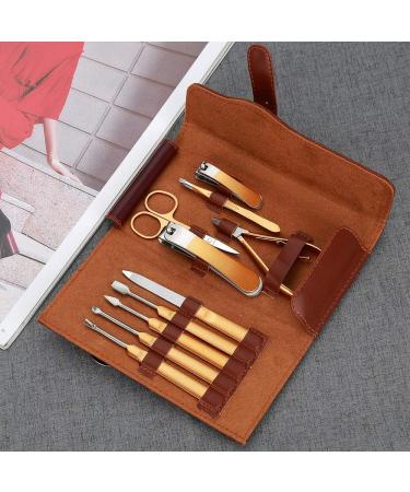 Nail Clipper Set 16 Pieces Professional Stainless Steel Nail Nail Clippers Set Nail Manicure Pedicure Tools for Utility Nail Clipper Kit (Color : 10 Pieces Golden) - Buy Online on GoSupps.com