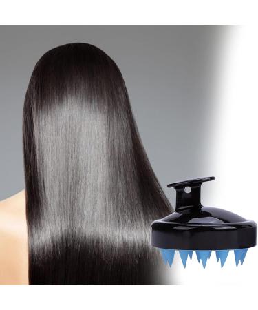 Buy Premium Hair Shampoo Brush with Soft Silicone Scalp Massager for Hair Growth - Black & Blue Colors - Buy Online on GoSupps.com