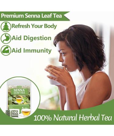  ULTHMOK Senna herbal tea 100 herbal tea bags made from 100% natural senna leaves without additives or caffeine. - Buy Online on GoSupps.com