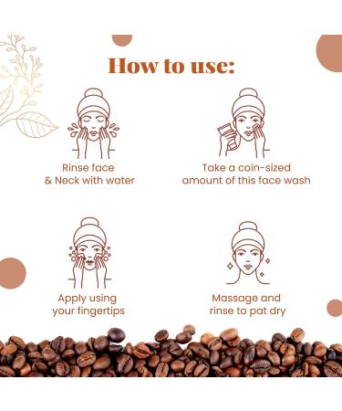 NUTRIGLOW Naturals Raw Irish Coffee Face Wash 100 gm - Blackhead Removal & Deep Cleansing - Best for Glowing Skin - Buy Online on GoSupps.com
