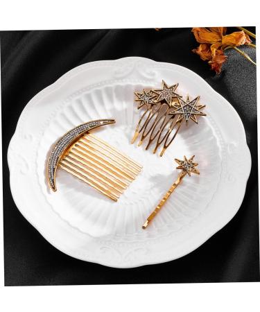 Didiseaon 2 Sets Star Moon Hairpin Guitar Tremolo Springs Wedding Headpiece for Bride Bridal Headpiece Hair Style Wedding Decor Hair Clip for Hair Decor Bridesmaid Comb Rhinestones Alloy - Buy Online on GoSupps.com