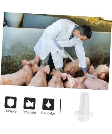Lurrose 10pcs Veterinary Nasal Dropper Makeup Kit for Pigs - Nozzle Sprayers for Medicine Atomization - White - Buy Online on GoSupps.com