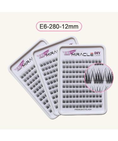 DIY False Eyelashes - Reusable Lash Clusters (E5-280 12mm) | Lengthening Wisps Easy Application Contact Lens Friendly - Buy Online on GoSupps.com