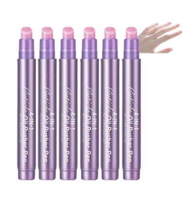 Stylo huile cuticules 4-en-1 stylo huile ongles poussoir cuticles huiles stylos poussoir ongles secs stylos huiles cuticles portables non collants kutikula l stift r paration nails nourishing (6pcs)
