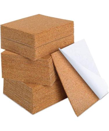 4x4 Inch Self Adhesive Cork Squares - 40 Pcs - Perfect for Coasters and DIY Crafts - Buy Online on GoSupps.com