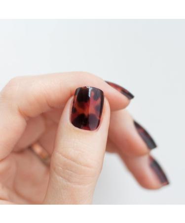 Avoa Beauty Nail Film What the Shell ! - Tortoise Shell Nail Art Design Brown Orange Red - 16 Long-Lasting Self-Adhesive Nail Wraps - Buy Online on GoSupps.com