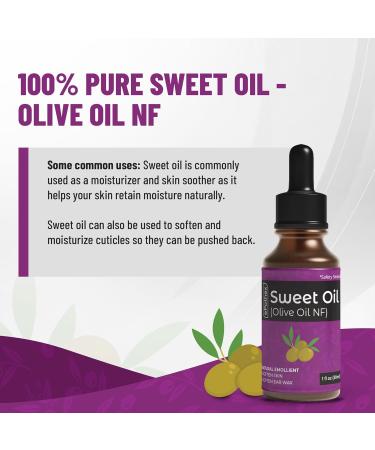 Sweet Oil with Dropper - Pure All Natural Earwax Removal Oil - 30ml - International Shipping Available - Buy Online on GoSupps.com
