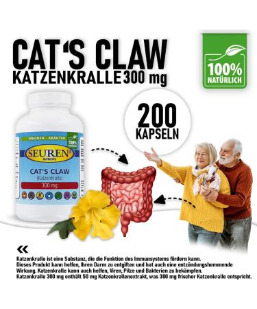 Cat's Claw 50 mg 200 Capsules - Buy Online on GoSupps.com