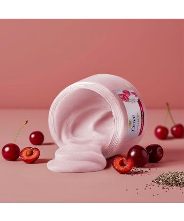 Dove Cherry & Chia Milk Body Scrub Exfoliates and Deeply Nourishes for Smooth Radiant Skin 15 oz Cherry & Chia 15 Ounce (Pack of 1) - Buy Online on GoSupps.com