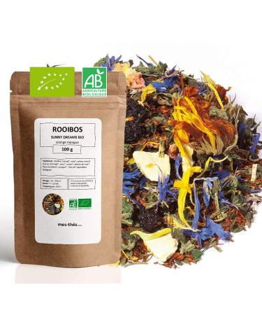 Organic Rooibos ? Orange Mango ? Sunny Dreams ? Rooibos Bulk ? 100g Bag with Zip ? 40 Cups ? 100% Organic Farming ? Quality R