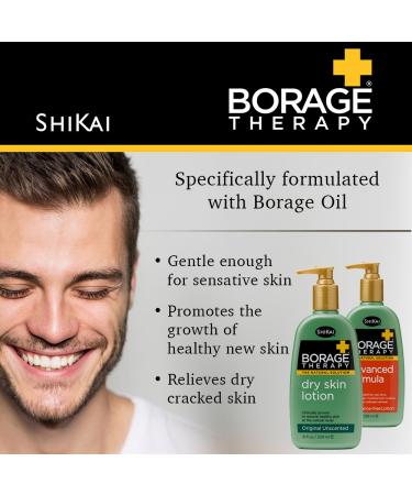ShiKai Borage Therapy Dry Skin Lotion - Soothing Relief for Dry, Itchy Skin - Unscented - 8 oz - Buy Online on GoSupps.com