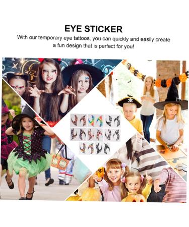 Didiseaon 24 Pairs Eye Shadow Eyeliner Stickers Make up Face Jewel Face Decor Double Eyelid Glue Eyeshadow - Buy Online on GoSupps.com