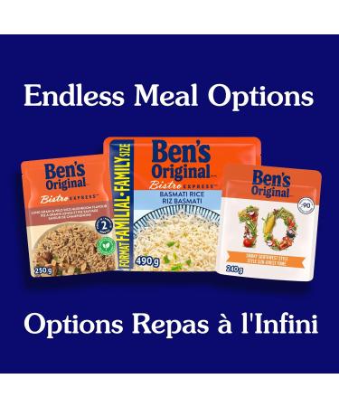 BEN'S ORIGINAL BISTRO EXPRESS Long Grain & Wild Rice Mushroom Flavour Side Dish 250g Pouch Long Grain & Wild Rice Mushroom 1 - Buy Online on GoSupps.com