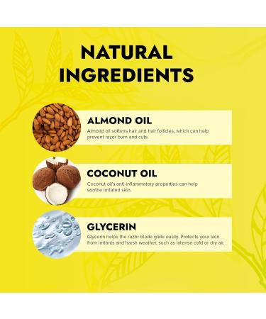 Almond Shaving Cream for Men Smooth and Hydrating Shave Cream Moisturizing Formula Almond Infused Shave Gel for Sensitive Skin Gentle Almond Shave (7.5oz) - Buy Online on GoSupps.com