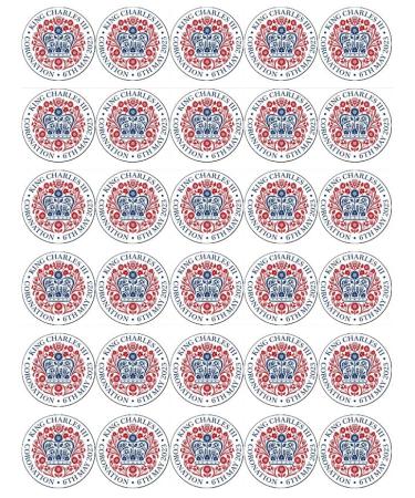 30 King Charles Coronation Cupcake Toppers Edible Wafer Paper Fairy Cake Toppers Birthday Cakes - Buy Online on GoSupps.com