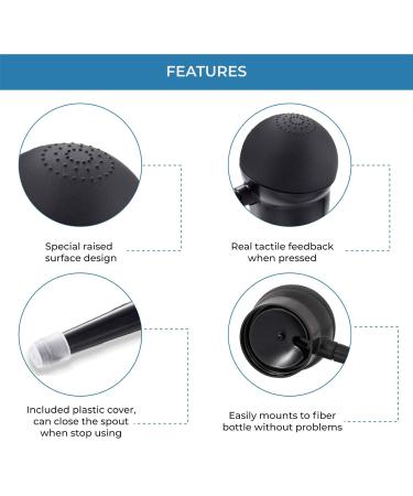 Hair Fiber Applicator for Thin Hair | Atomizer Nozzle for Hair Building Fibers & Thickening | Best Hair Loss Concealer Tool for Men & Women - Buy Online on GoSupps.com